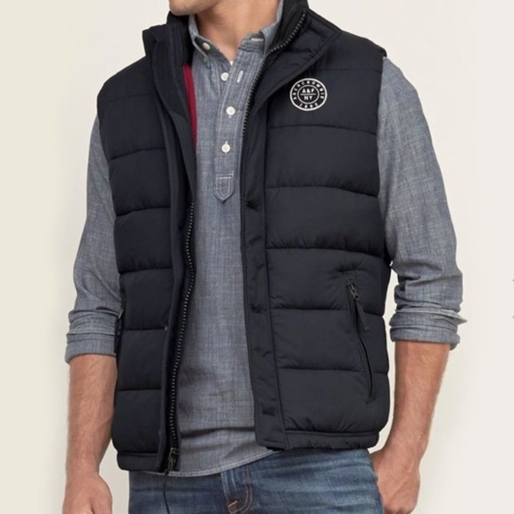 Abercrombie & Fitch Mens Puffer Jacket Vest L